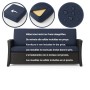 Marineblaues Kissen Set für Hollywoodschaukel, 150x50x7cm, Outdoor geeignet.