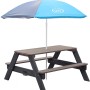 Axi Sonnenschirm, Ø 125 cm, grau-blau, für Spielgeräte und Picknicktische, mit Klickmechanismus.