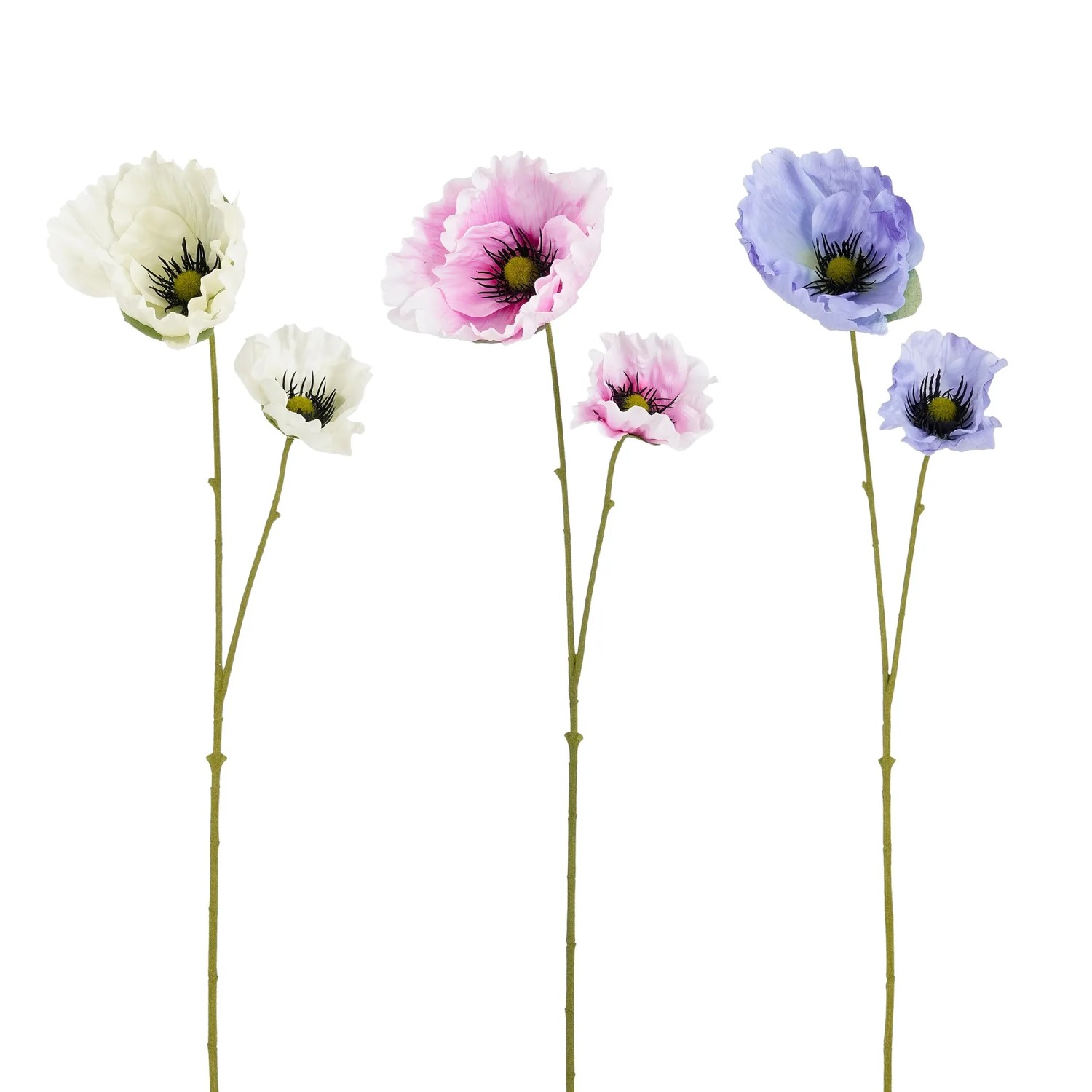 Mica Decorations Kunstpflanze Klatschmohn Lila, Crme, Violett Hhe 68 cm  kaufen bei OBI