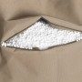 Detailaufnahme: Khaki Sitting Point Sessel Swing mit Füllung. Sitzsack mit Reißverschluss.