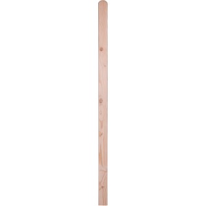 Pfosten mit Rundkopf Lärche Natur 190 cm x 9 cm x 9 cm