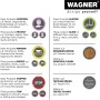 Wagner Anti-Rutsch Pads, braun-beige, Ø 40mm, 4er Set, für Möbel und Oberflächenschutz.