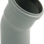 Grauer Marley HT-Bogen 30° DN 40 für Abwasserleitungen im Haus.