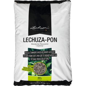Lechuza-Pon Pflanzsubstrat, 30 Liter, für Zimmerpflanzen. Mineralisches, vorgedüngtes Substrat.