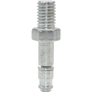 Wagner Gewindestift M10 x 14 mm, 2er-Set für Rollen und Räder, verzinkter Stahl.