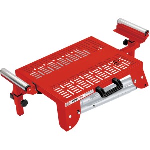 Holzmann USK1710 Kappsägen-Maschinenständer, rot, zusammenklappbar und robust.
