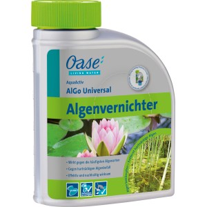 AquaActiv AlGo Universal Algenvernichter 500ml für die Teichpflege.