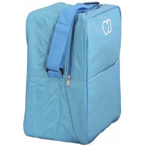 Blaue Connabride Kühltasche mit 17 l Volumen und Tragegurt.