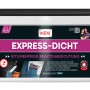 Eimer MEM Express-Dicht 5 kg, blaue Bauabdichtung für Keller, Sockel und mehr.