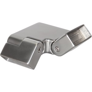 Aluminium Gelenk 0-45° mit Winkel 90° für Handlaufmontage.