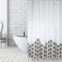 MSV Duschvorhang Pfau, Polyester, 180x200 cm, mehrfarbig mit Pfauenfeder-Motiv.