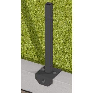 ZacAlu Pfostenanker zum Dübeln auf Randsteine