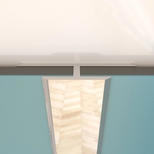 Aurlane Verbindungsprofil Chrom für Duschrückwände, Aluminiumprofil, 210 cm lang.