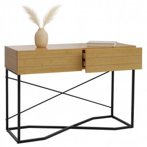 MCW Konsolentisch P47 im Industrial Design mit Schubladen und Eisengestell.