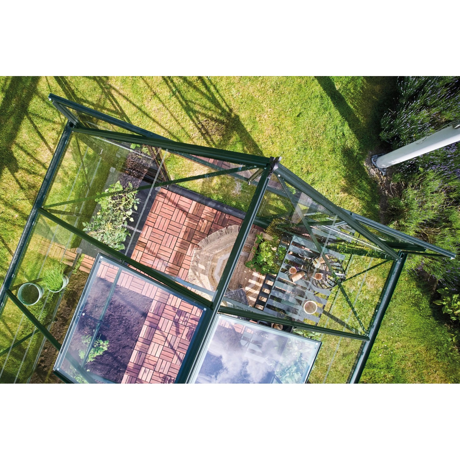 Halls Gewächshaus Icon 8 Grün 9,7 m²_2