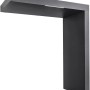 Gutta Rechteckvordach BS PLUS, Anthrazit, 200x90 cm, rechte Seite. Modernes Design mit LED-Beleuchtung.