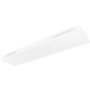 Weißes Philips Hue Aurelle LED-Panel, 4,6x120x30cm, 4200lm, für Deckenmontage.
