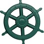 Grünes SwingKing Steuerrad (Ø 40cm) aus Kunststoff für Gartenspielgeräte.