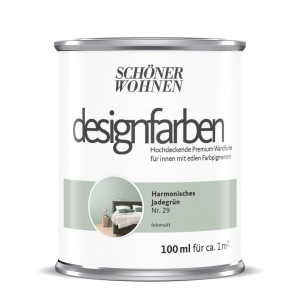 Dose Schöner Wohnen Designfarbe Harmonisches Jadegrün, eine grüne Wandfarbe.