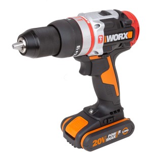 Worx Akku-Schlagbohrschrauber WX354 mit 2 Ah Akku. Kabelloser Schrauber mit Hammerfunktion.