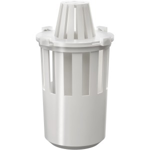 Weißer ACO Self Geruchsverschluss für Rinnenelemente, 2-teilig.