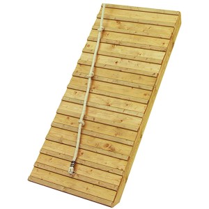 Karibu Holzrampe m. Klettertau Podesthöhe naturb. 150 m