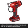 Einhell Akku-Autokompressor CE-CC 18 Li-Solo (ohne Akku). Mobiler, roter Kompressor mit digitaler Druckanzeige.