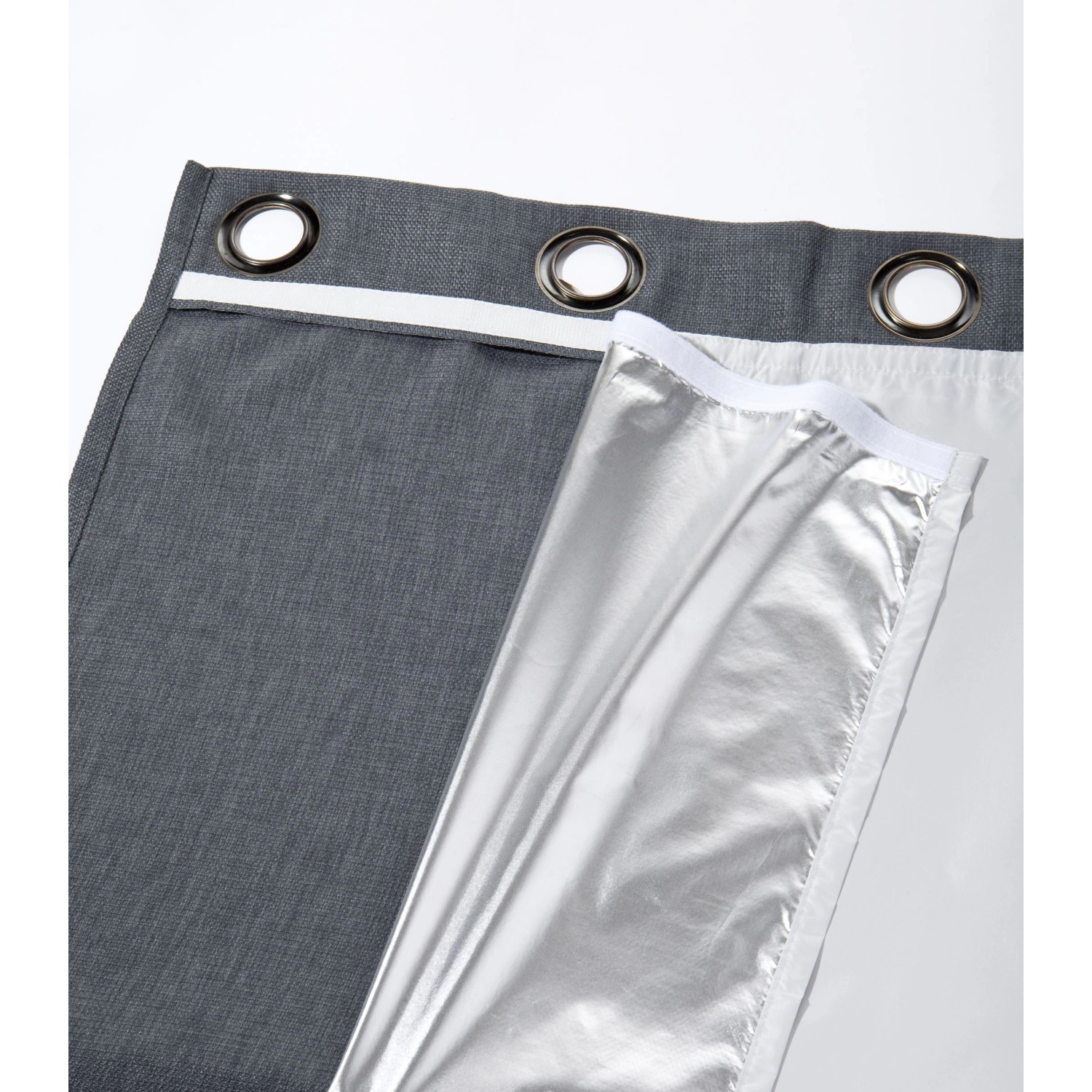 Moondream Wärmeschutz Futterstoff Silber, 240x135cm, für Fenstervorhänge.