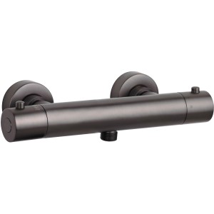 Schöner Wohnen Duschthermostat Dicu Eco-Stop in Graphitgrau für die Dusche.