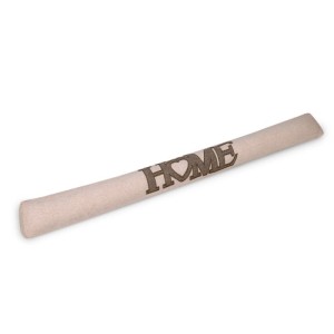 Beautissu Tuuli Zugluftstopper, 90cm, Natur mit HOME Schriftzug als Türstopper