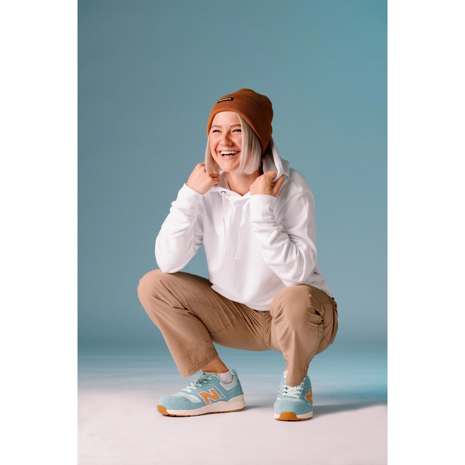 New Balance Elite Lite Damen Sicherheitsschuhe S1 in Blau-Orange, Gr. 35.