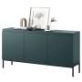 Selsey Sideboard Bemmi 150 cm Dunkelgrün mit Schwarzen Beinen_4