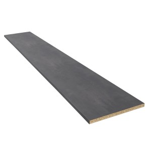 Kaindl Arbeitsplatte in dunkler Oxid-Optik, 63,5 cm breit, als Meterware.