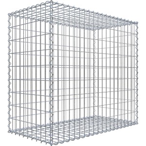 Gabiona Gabionenkorb 90 cm x 100 cm x 50 cm Maschenw 5 cm x 10 cm