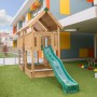 Hy-Land Spielgerät P4 mit Rutsche aus Douglasie für Kinder zum Klettern und Rutschen.