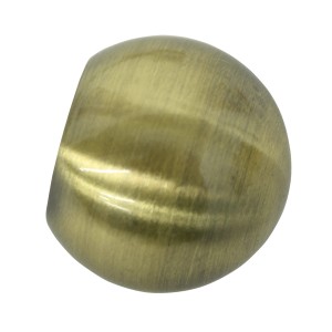 Gardinia Endknopf Memphis Kugel Messing-Antik 2-er Pack