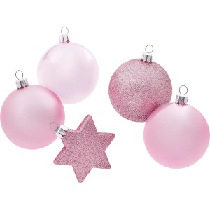 Baumschmuck-Set 50-teilig Pink