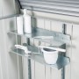 Biohort Regale-Set für StoreMax 190 mit 2 Regalböden und Regalstehern im Gartenhaus.