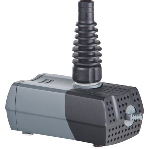Heissner Aqua Stark Eco Multifunktionspumpe 700 l/h für Teiche, grau/schwarz.