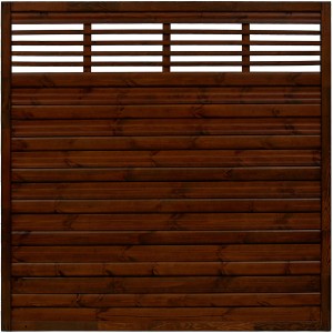 Sichtschutzzaun Element Nicea Braun 180 cm x 180 cm