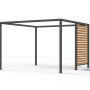 Siena Garden Sichtblende Schattenmanufaktur für Pergola, 150x210 cm, Holzoptik.