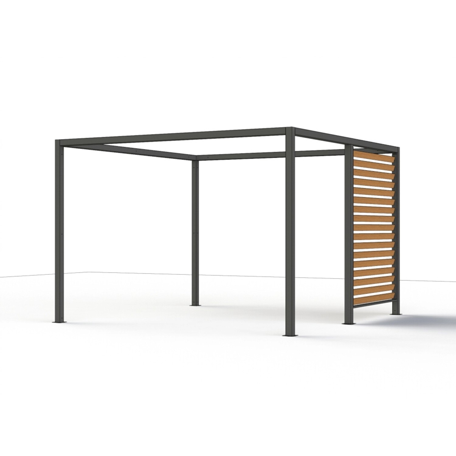Siena Garden Sichtblende Schattenmanufaktur für Pergola, 150x210 cm, Holzoptik.