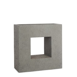 Pflanzwerk Hochbeet Pflanzkübel Vista Premium Frostbeständig Lava 66 cm Grau