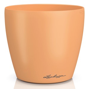 Lechuza Classico Color Pflanzgefäß, Ø 15cm, Papaya-farbener Übertopf für Zimmerpflanzen.