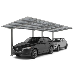 Ximax Carport Linea-60 Tandem Edelstahl-Look