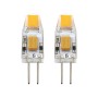 Zwei G4 LED Leuchtmittel von Eglo, 1.2W, warmweißes Licht.