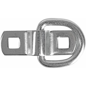 LAS Zurrbügel für PKW Anhänger, verzinkter Stahl mit Ring, zur Spanngurtbefestigung.