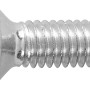 Verzinkte LUX Gewindeschraube M5 x 20 mm mit Schlitz, Senkkopf, 100 Stück.