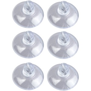 6er Set transparente Minisaughaken von Wenko, ideal für Lichterketten und Deko an glatten Flächen.