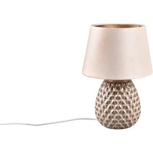Beige Reality Tischleuchte Ariana, Ø 24 cm, für gemütliches Licht.